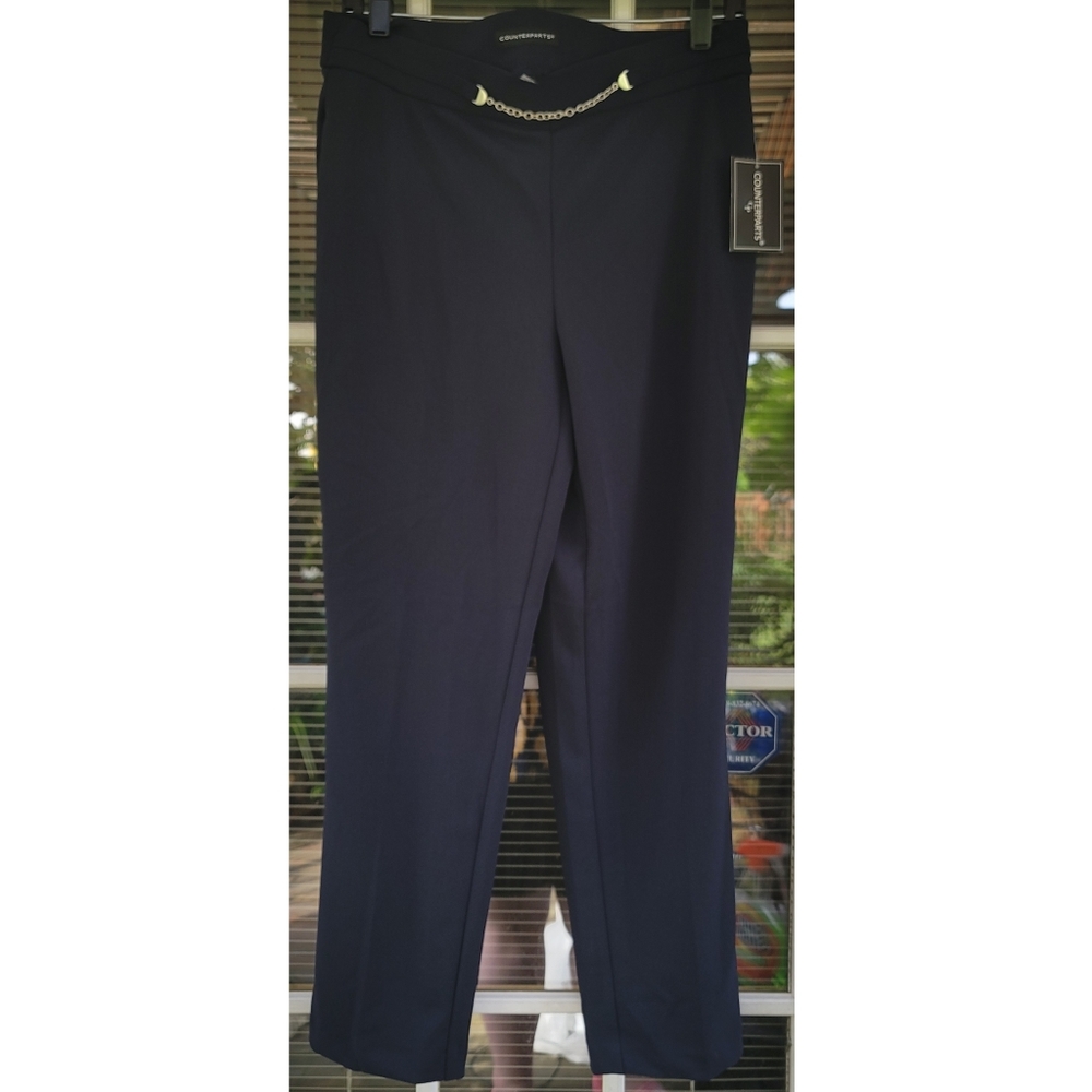 Navy blue stretch trousers NWT